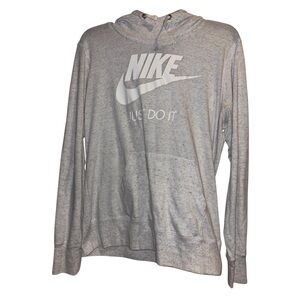 Nike Light Gray Pullover Hoodie size XL